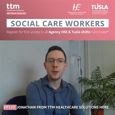 ttm social care jobs|Social Care Worker in Dublin, County Dublin .